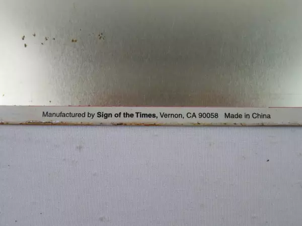 Signs of Times Metal Hanging Wall Art Public Telephone 5 Cents White Blue
