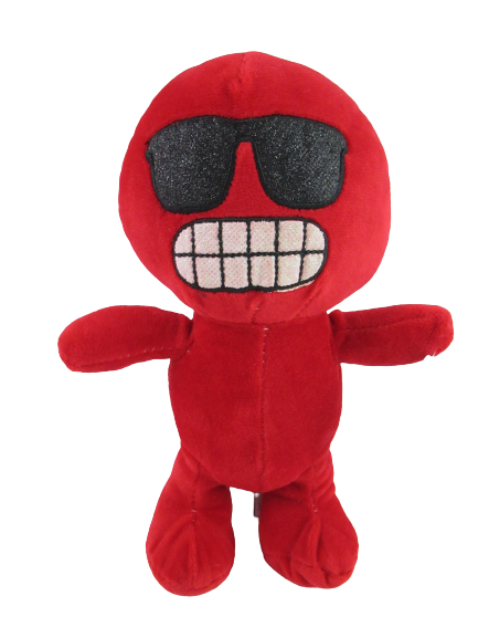 Nanco Red Plush With Sunglasses Stuffed Animal Toy 9.5 Inch With Hand Tag