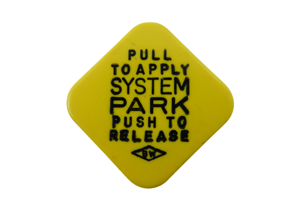 Lot of 2 BW Yellow Parking Brake Knobs T-248502 System Park Yellow Replacement