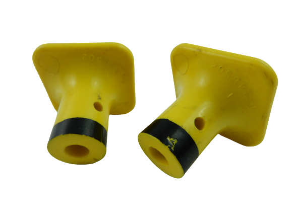 Lot of 2 BW Yellow Parking Brake Knobs T-248502 System Park Yellow Replacement