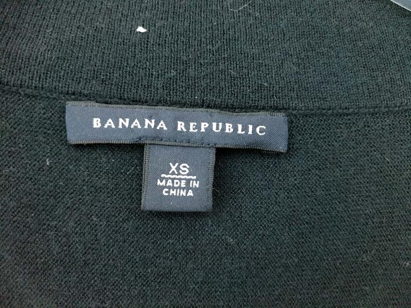 BANANA REPUBLIC Open Cardigan Circle Sweater Navy Blue Wool Cashmere Woemsn XS