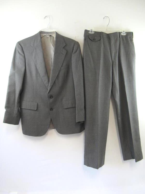 Nordstrom Suit Set Blazer Size 40 Pants Size 32 Men's Lined Gray Wool