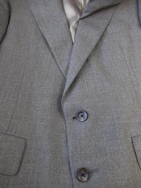 Nordstrom Suit Set Blazer Size 40 Pants Size 32 Men's Lined Gray Wool