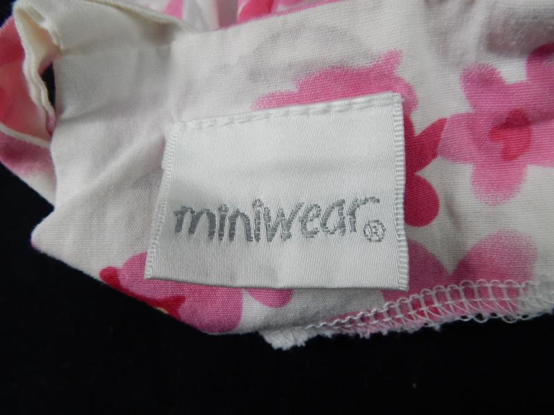 Miniwears Baby Two Piece Outfit Set Sz 0-3 Months White Pink Floral
