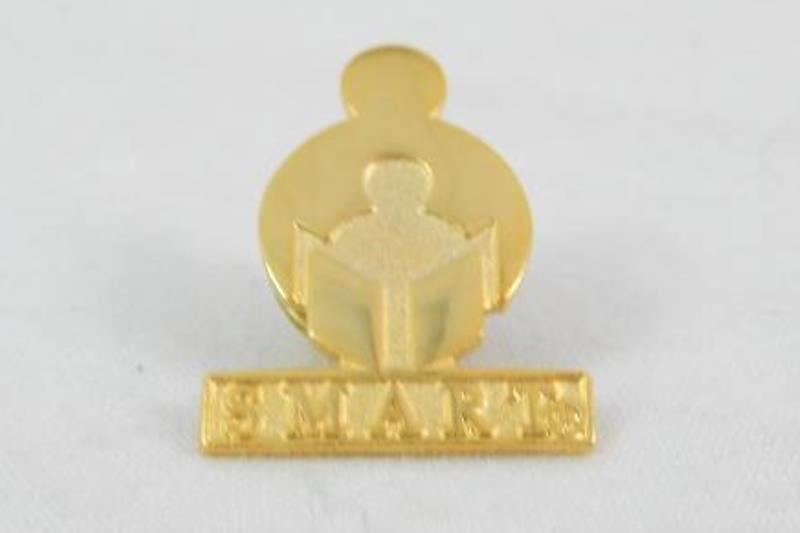 Lot of 5 Vintage Book Smart Pins School Silver Tone Gold Tone Lapel with Backs