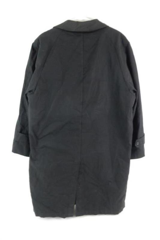 Vintage Women's Coat Fleece Lined Size R40 Black Button Up Front