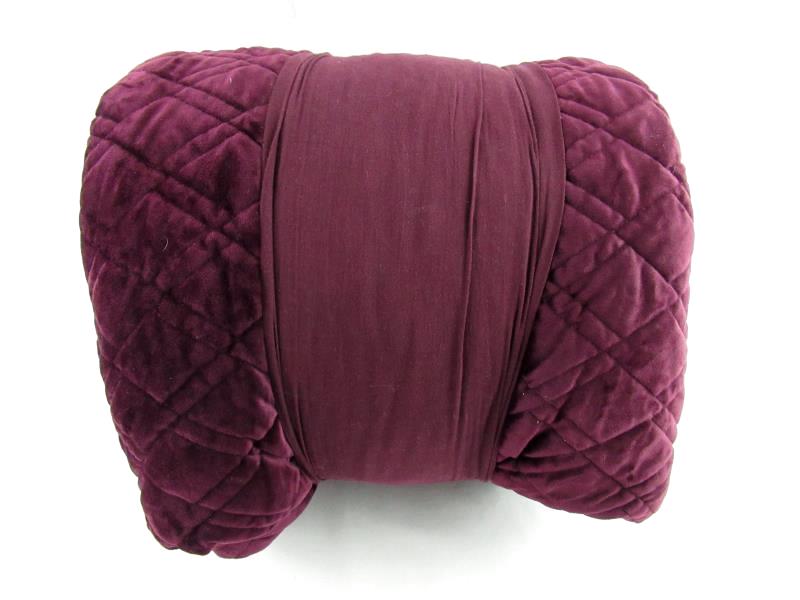 Nordstrom At Home King Size Karlina Geo Washed Velvet Quilt NWT Burgundy Stem
