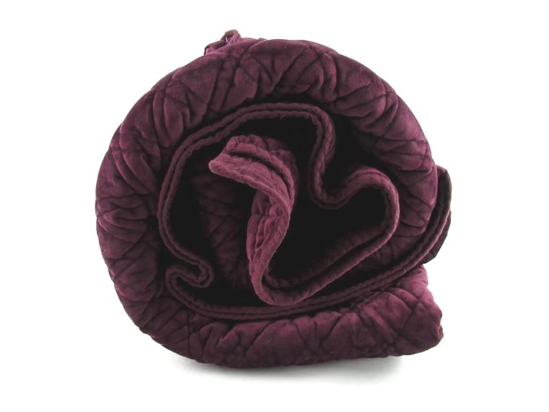 Nordstrom At Home King Size Karlina Geo Washed Velvet Quilt NWT Burgundy Stem
