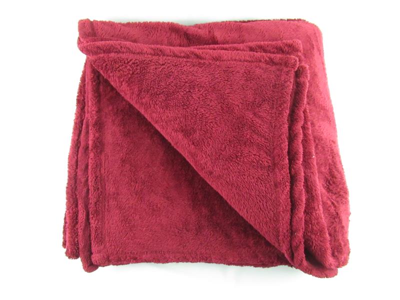 Northpoint a Notch Above Large Red Fuzzy Blanket Throw Bedspread