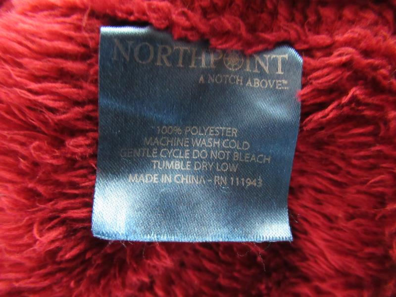 Northpoint a Notch Above Large Red Fuzzy Blanket Throw Bedspread
