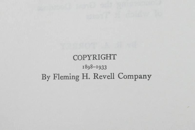 What The Bible Teaches RA Torrey Hardcover DJ Fleming H Revell Company 1933