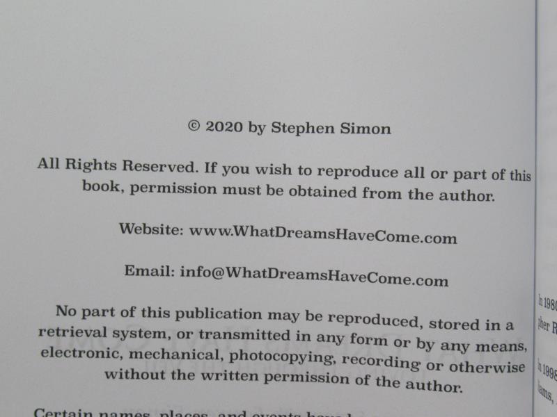 What Dreams Have Come Loving Through The Veil Stephan Simon Paperback 2020
