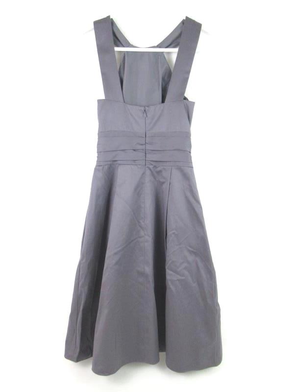David's Bridal Dress Style 83690 Bridesmaid Party Short Pewter Size 2 Pockets