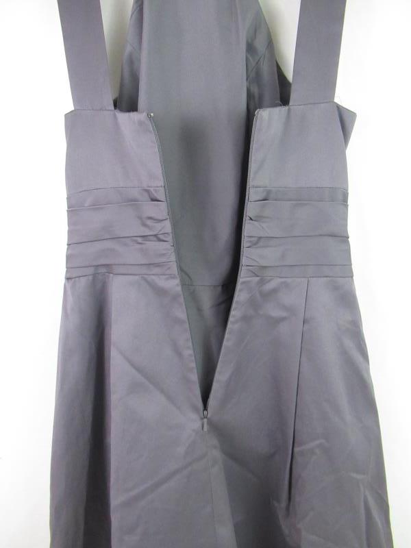 David's Bridal Dress Style 83690 Bridesmaid Party Short Pewter Size 2 Pockets