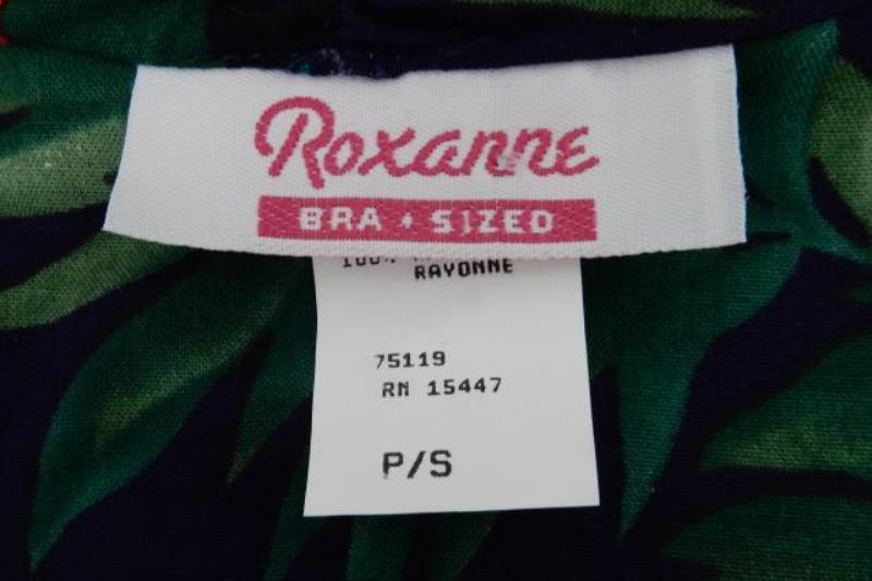 Roxanne Swimsuit Cover Up Cardigan Eggplant Style 640 Floral Size Small NWT