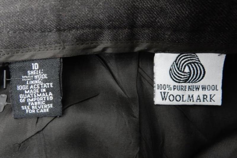 Limited America Women's Pure Wool Dress Pants Hi Rise Pleated Brown Size 10