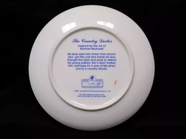 Norman Rockwell Museum Country Doctor Collector Plate 6.5 Inches Diameter