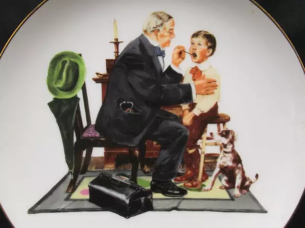 Norman Rockwell Museum Country Doctor Collector Plate 6.5 Inches Diameter