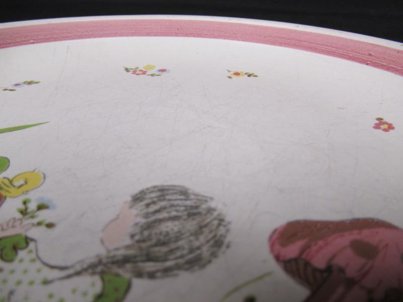 Vintage J Denby England Dream Weaver Child's Stoneware Plate And Cereal Bowl