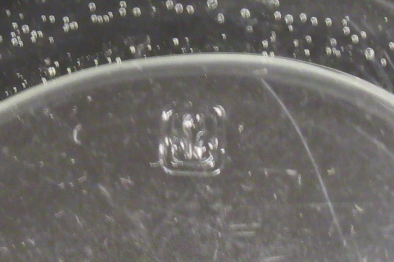 Rare Vintage Anchor Hocking Glass Chip And Dip Set Clear Crossing Swirls AHC66