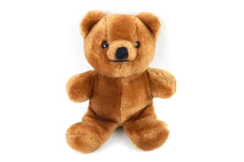Dakin Teddy Bear 1983 6” Plush Vintage Stuffed Animal Brown Black Nose Eyes
