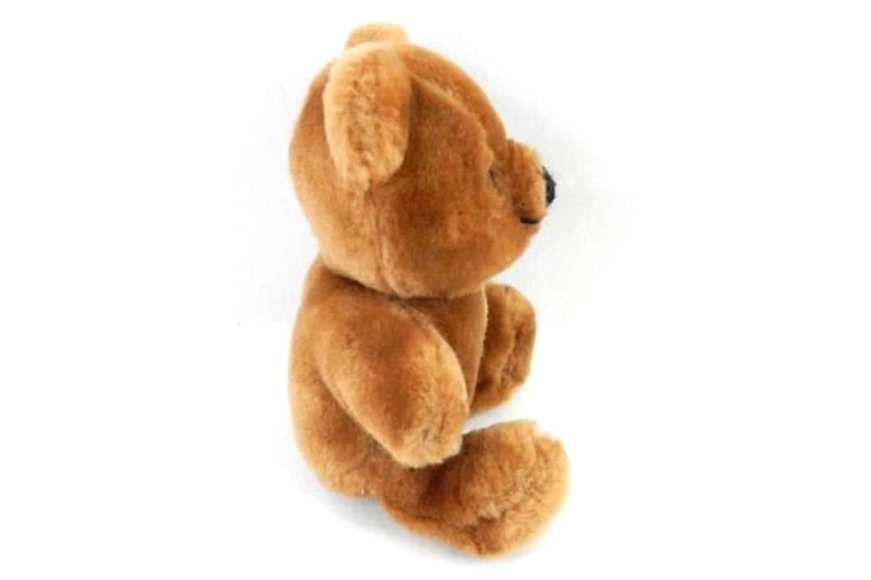 Dakin Teddy Bear 1983 6” Plush Vintage Stuffed Animal Brown Black Nose Eyes