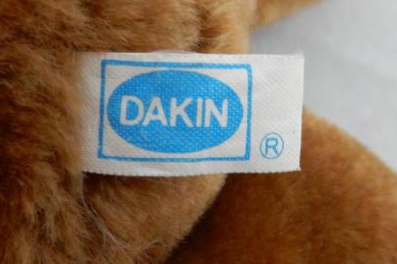 Dakin Teddy Bear 1983 6” Plush Vintage Stuffed Animal Brown Black Nose Eyes