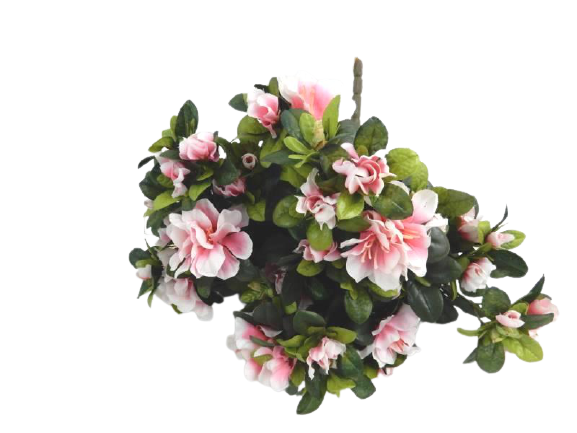 Lot Of Artificial Flowers Plus Stems of Daisies Azaleas Orange Flowers