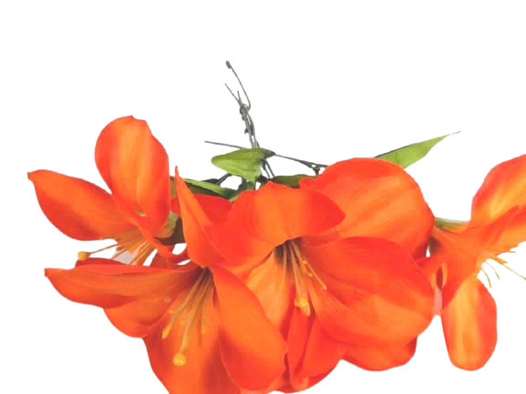 Lot Of Artificial Flowers Plus Stems of Daisies Azaleas Orange Flowers