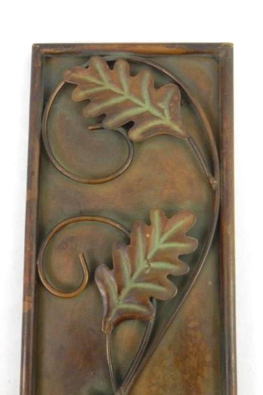 Vintage Brass Folding Brass Wall Sconce Candle Holder Oak Leaves