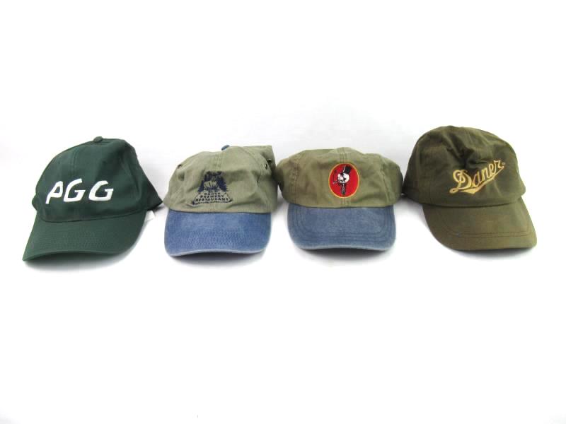 Lot of 4 Vintage Adjustable Back Trucker Baseball Cap Hats Danners Cigars PGG