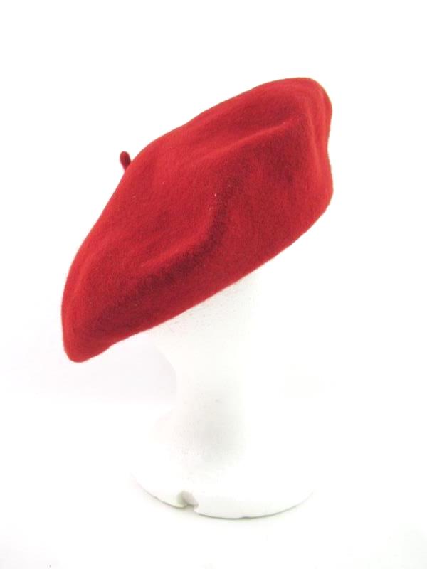Vintage Beret Basque 100% Wool Red Hat De Luxe Bria