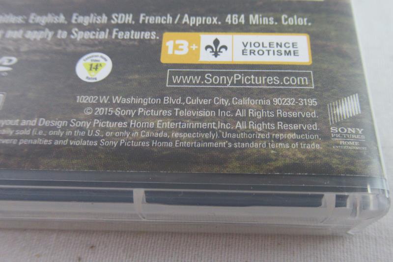Outlander Season One Volume Two 2015 Sony Pictures 2 DVD Disc Set