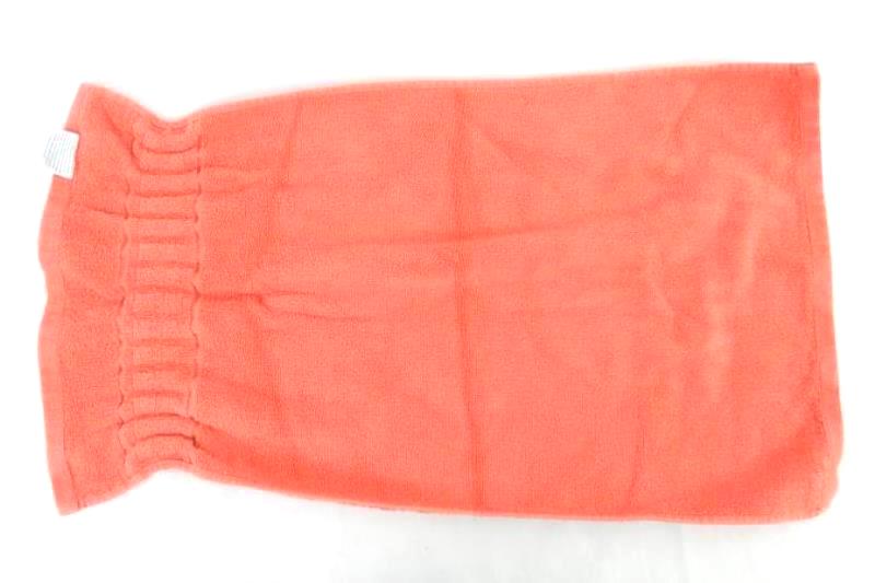 Mercer + Reid Luxury Collection Hand Towel Coral Pink Orange Square Cotton