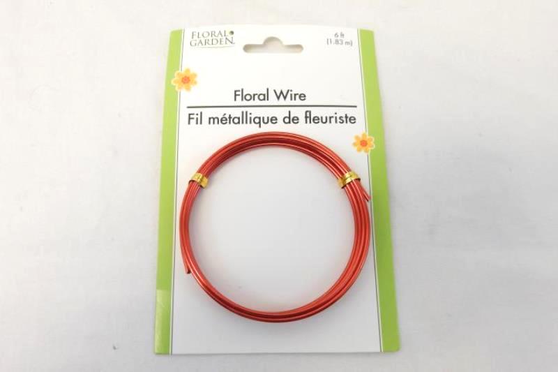 Lot of 14 Floral Craft Supplies Crafting Foam 3.8in x 2.8in x 1.9in Wire Red