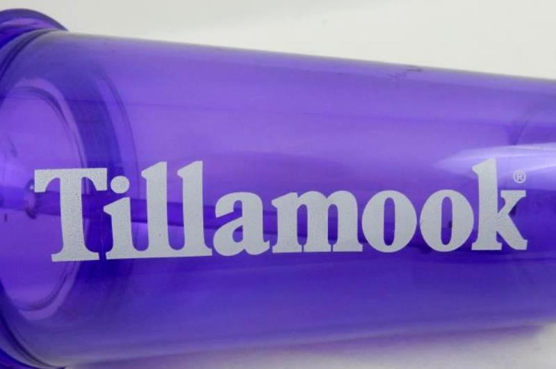 Lot of 3 Tumbler Cups with Straws Black White Polka Dot Purple Clear Tillamook