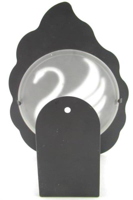Party Lite Swan Tealight Sconce Candle Holder P7770 Black with Frosted Glass