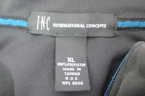 INC International Concepts Windbreaker Fleece Nylon Coat Sweater Jacket XL