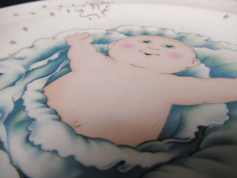 Cabbage Patch Kids Child's Porcelain Cereal Bowl and Plate 1984 Royal Worcester