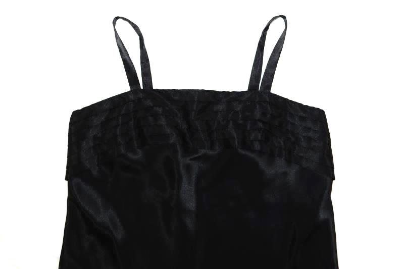 Vintage 90's Satin Camisole Tank Top Women's Size Medium Ruffle Front