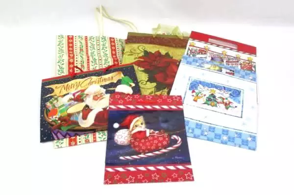Christmas Accessory Lot Cookie Trays Stationary Bags Doilies Pot Holders Decor