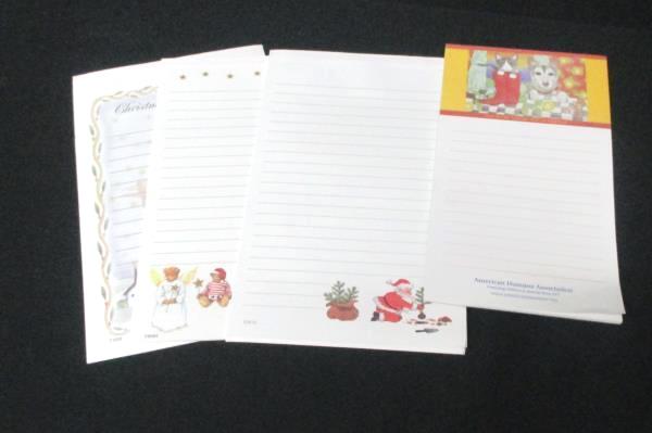 Christmas Lot Cards Envelopes Stickers Note Scratch Pads Animals Winter Scene