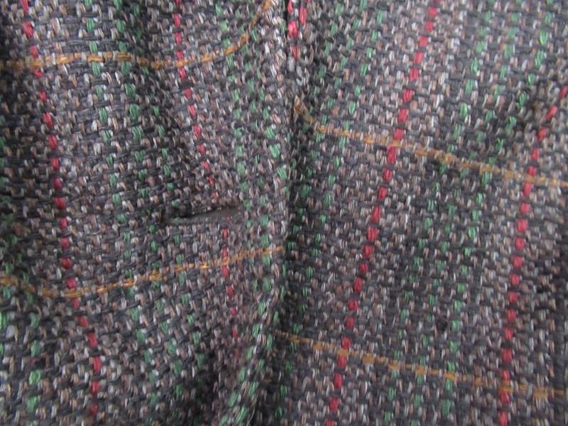 Vintage Doncaster Women's Woven Silk Jacket Blazer Brown Plaid Career Size 10