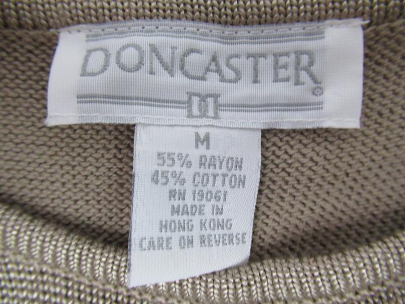 Doncaster Women's Knit Shell Tank Top Tan Rayon Blend Size M NWT
