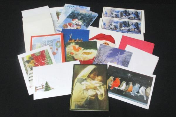 Merry Christmas Lot 30 Cards Envelopes Well Wishes Holiday Noel Season Greetings