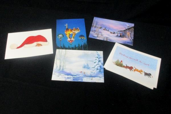 Merry Christmas Lot 30 Cards Envelopes Well Wishes Holiday Noel Season Greetings