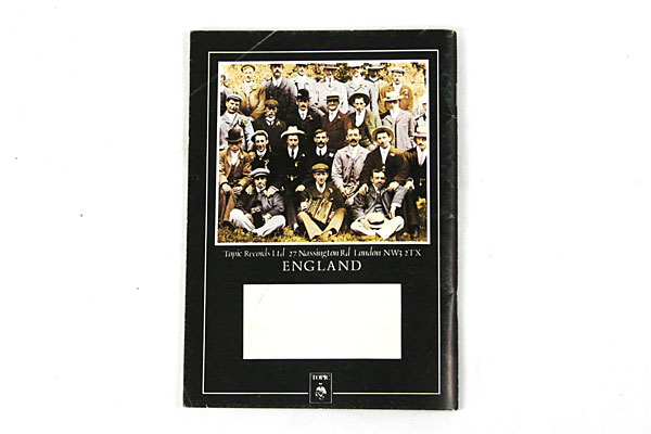 The Topic Catalogue of Recorded Folkmusic - 1978 Booklet