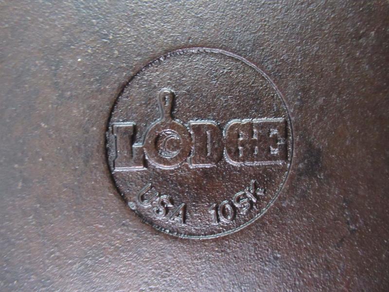 LODGE 10 SK Black Cast Iron Skillet 12.25" Diameter
