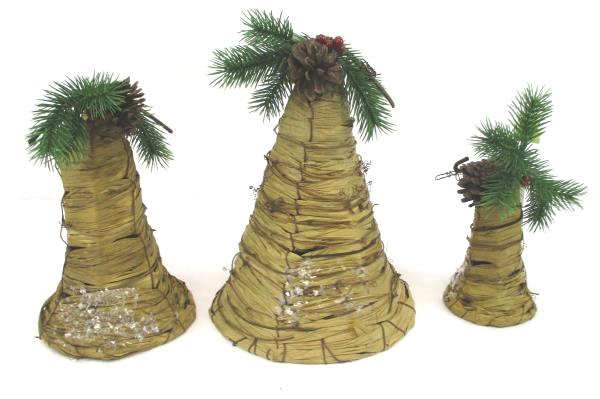 Woodland Bells Set of 3 Christmas Indoor Outdoor Decoration Hanging
