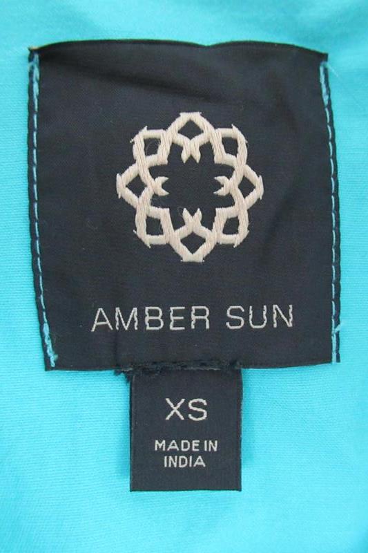 Amber Sun Denim Style Jacket Bright Blue Women's Size XS Cotton Blend Pockets